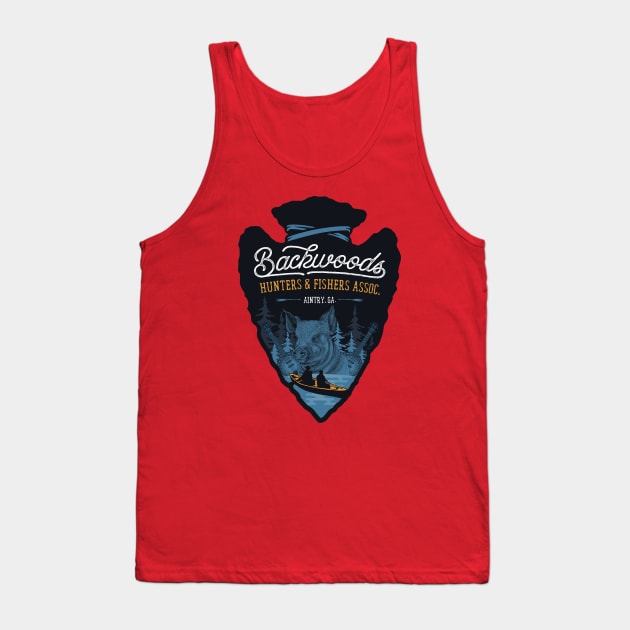 Cahulawassee River Paddle 1972 Tank Top by FITmedia